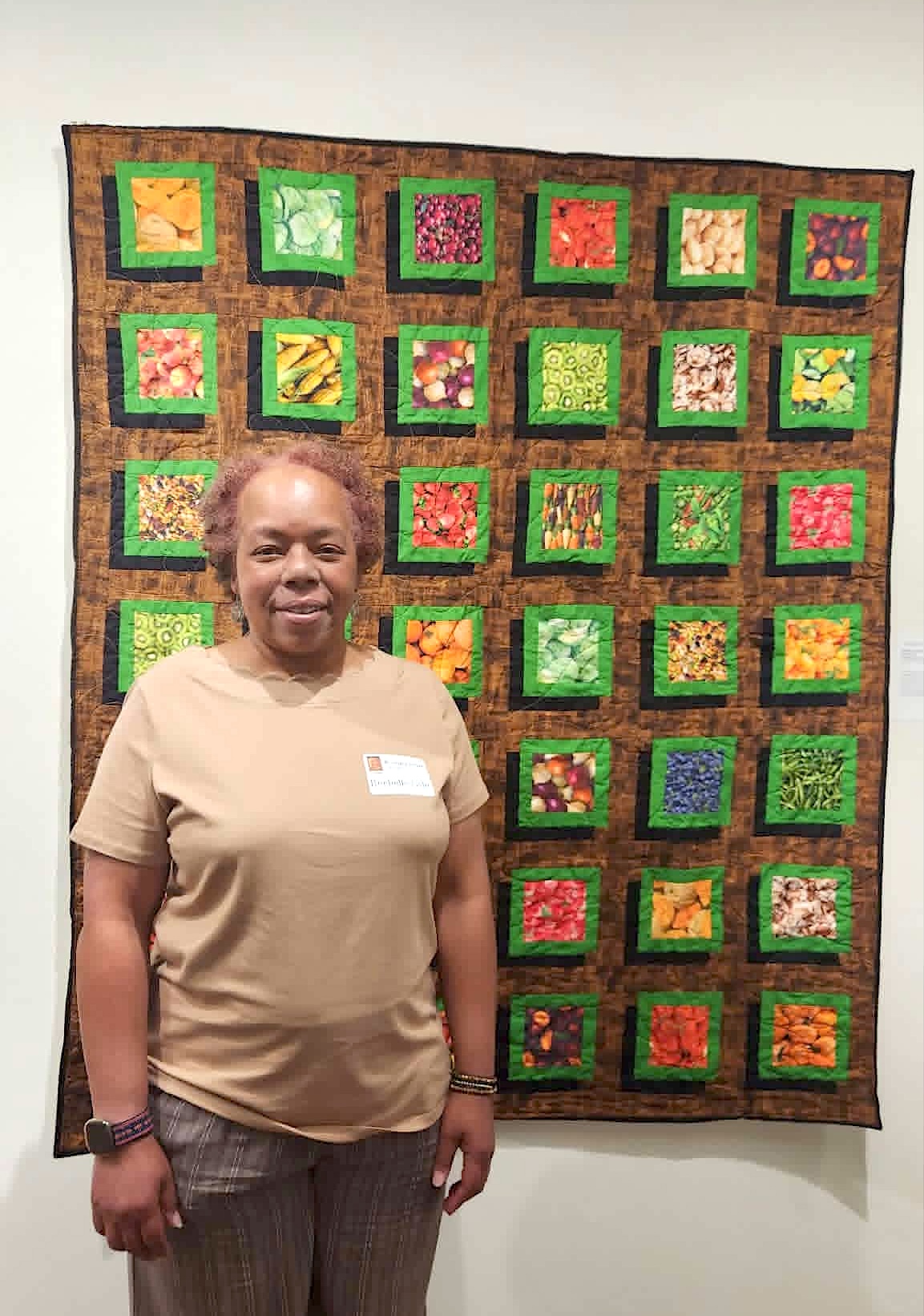 Rochelle's Quilt At Exhibit Photo credit: PAC Gallery